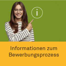 Button Informationen zum Bewerbungsprozess