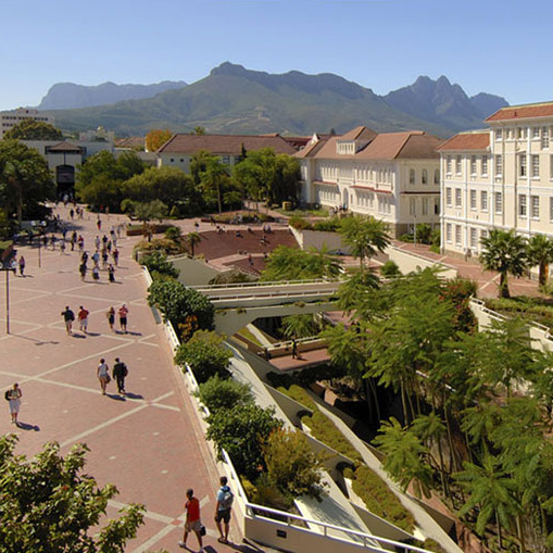 Blick über den Campus der Universität Stellenbosch 